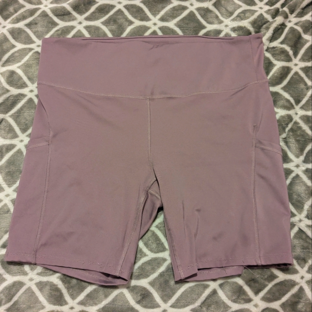 Women's Lavender High-Waisted Shorts